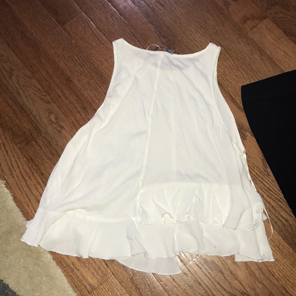 Tops Zara White Cropped Tank Poshmark